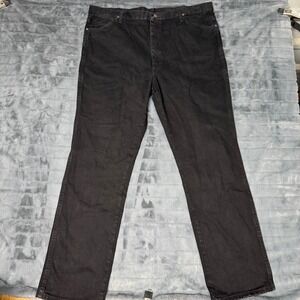 Wrangler Mens 936WBK Cowboy Cut Slim Fit Jeans Black 40x32 High Rise Denim